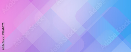 Blue and pink geometric background. Dynamic shapes composition.