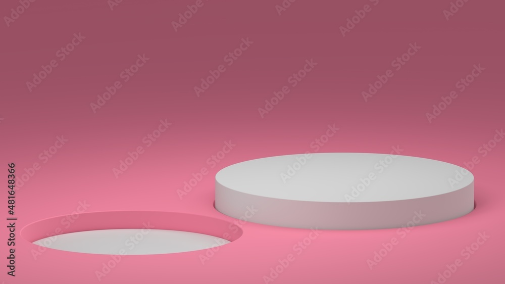 custom made wallpaper toronto digitalbackground wallpaper studio modern minimal pink pedestal romance 3d render