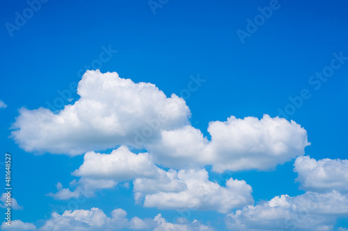 Fotografija Blue sky with white clouds. on a clear day