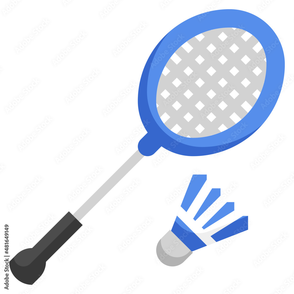 BADMINTON flat icon BADMINTON flat icon