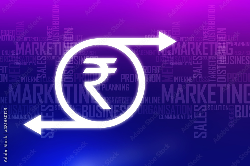 Rupee currency . 2D rendering illustration
Rupee currency . 2D rendering illustration