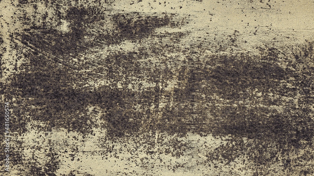 Obraz premium Texture of a painted metal wall covered with rust