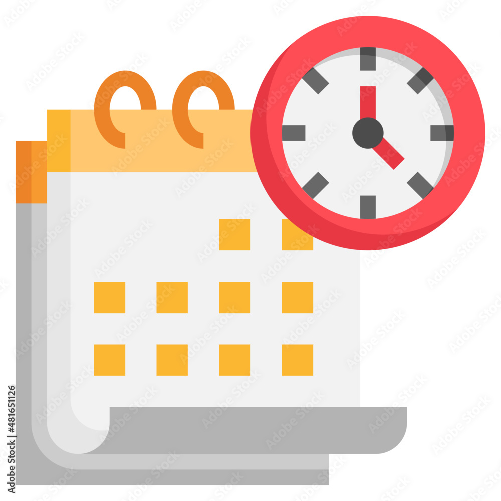 SCHEDULE flat icon SCHEDULE flat icon