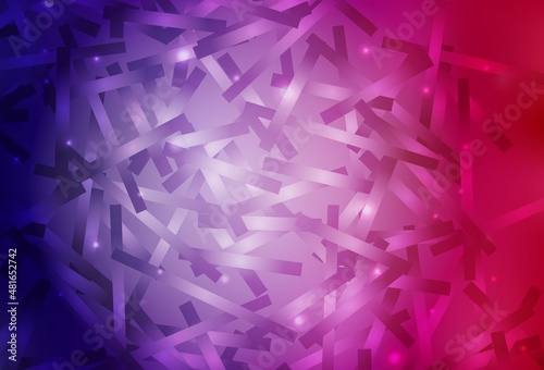 Dark Purple, Pink vector background with straight lines.