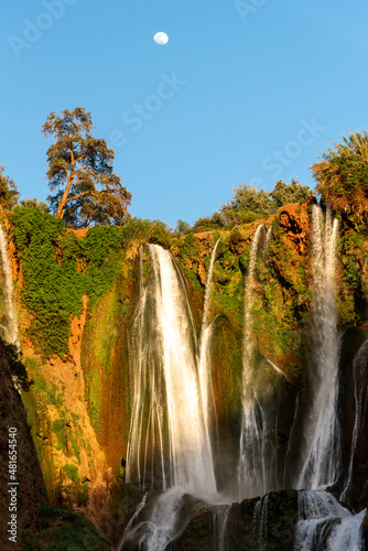 The Atlas Mountains in Morocco. The spectacular waterfalls of Ouzoud photo