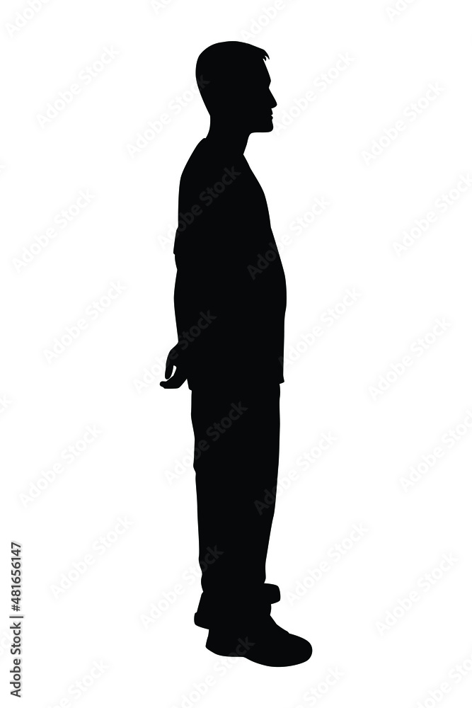 Old man silhouette vector isolated on white background Old man silhouette vector isolated on white background