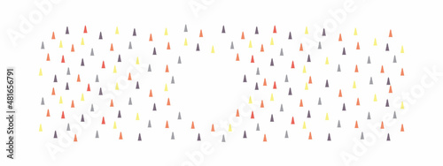 Set of Christmas trees in different colors. Simple flat christmas decorating. vector illustration.