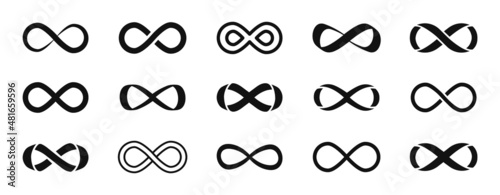 Photographie Infinity symbol set