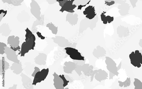 Light Gray vector template with chaotic shapes.