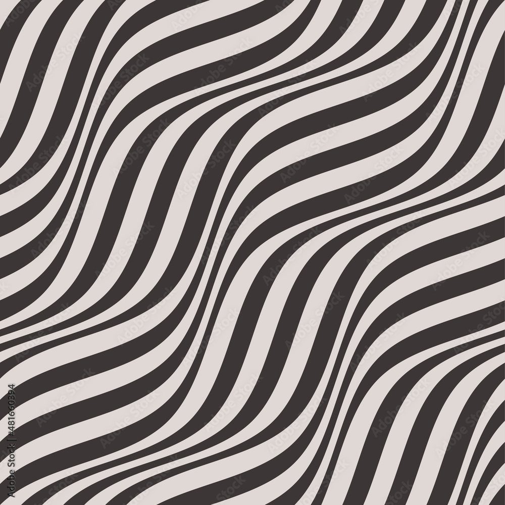 Wavy Lines Seamless Background in Black and White Color. Vector Tileable pattern. Wavy Lines Seamless Background in Black and White Color. Vector Tileable pattern.