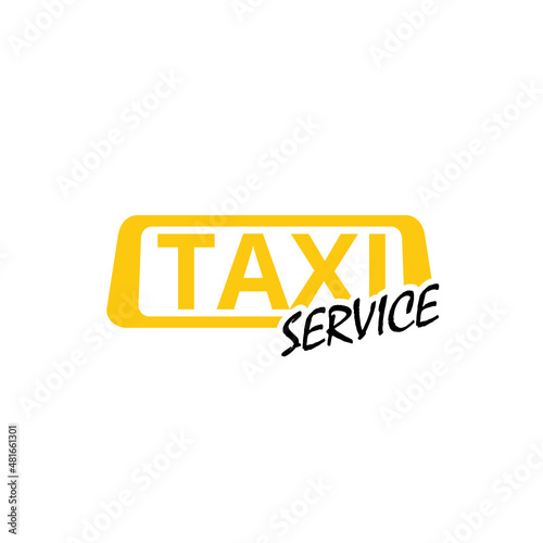 Taxi service sign icon isolated on white background