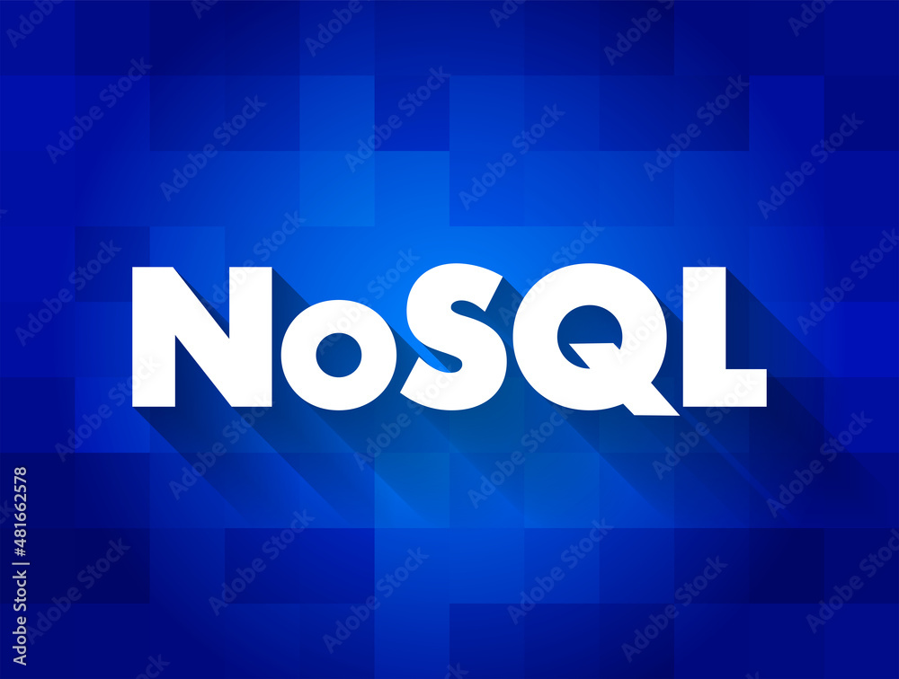 NoSQL - database provides a mechanism for storage and retrieval of data that is modeled in means other than the tabular relations used in relational databases, text concept background NoSQL - database provides a mechanism for storage and retrieval of data that is modeled in means other than the tabular relations used in relational databases, text concept background