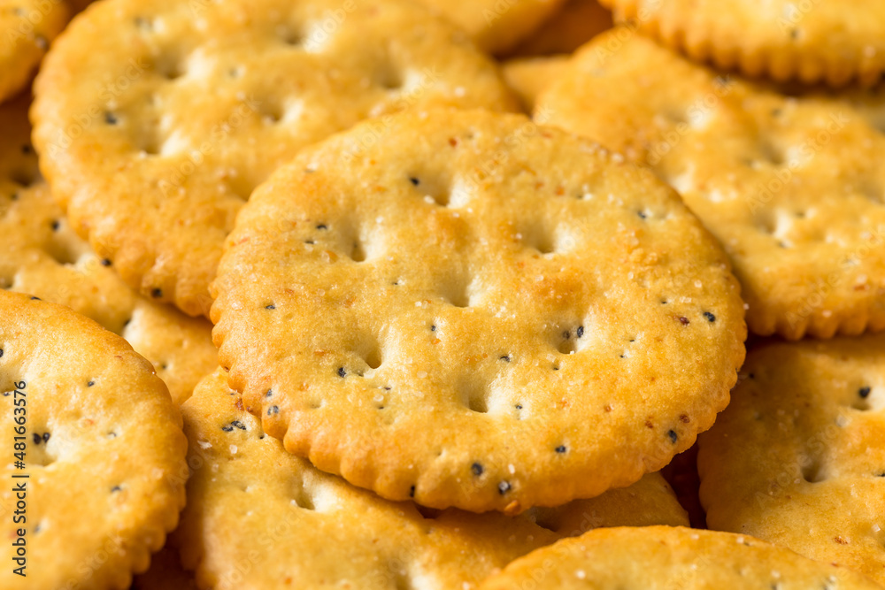 Healthy Brown Round Whole Wheat Crackers Healthy Brown Round Whole Wheat Crackers
