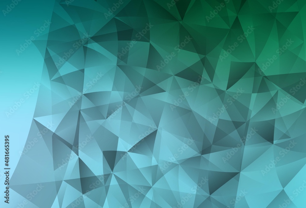 Light Green vector backdrop with lines, triangles. Light Green vector backdrop with lines, triangles.