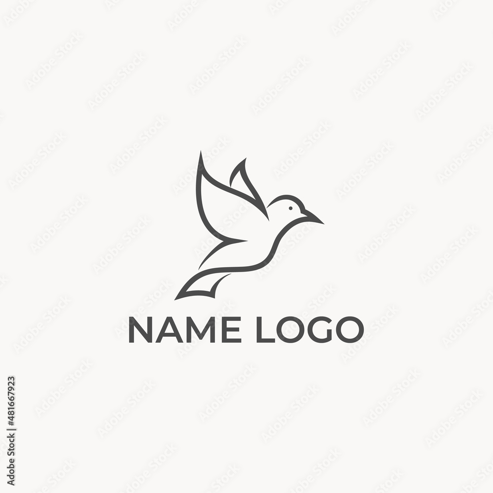 Obraz premium bird Logo design