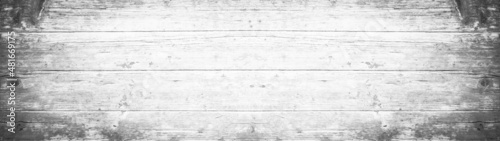 Fototapeta Naklejka Na Ścianę i Meble -  old white bright wooden texture - wood panorama background panorama long..