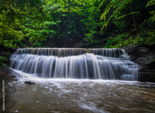 Fototapeta Naklejka Na Ścianę i Meble -  Secluded waterfall in the forest