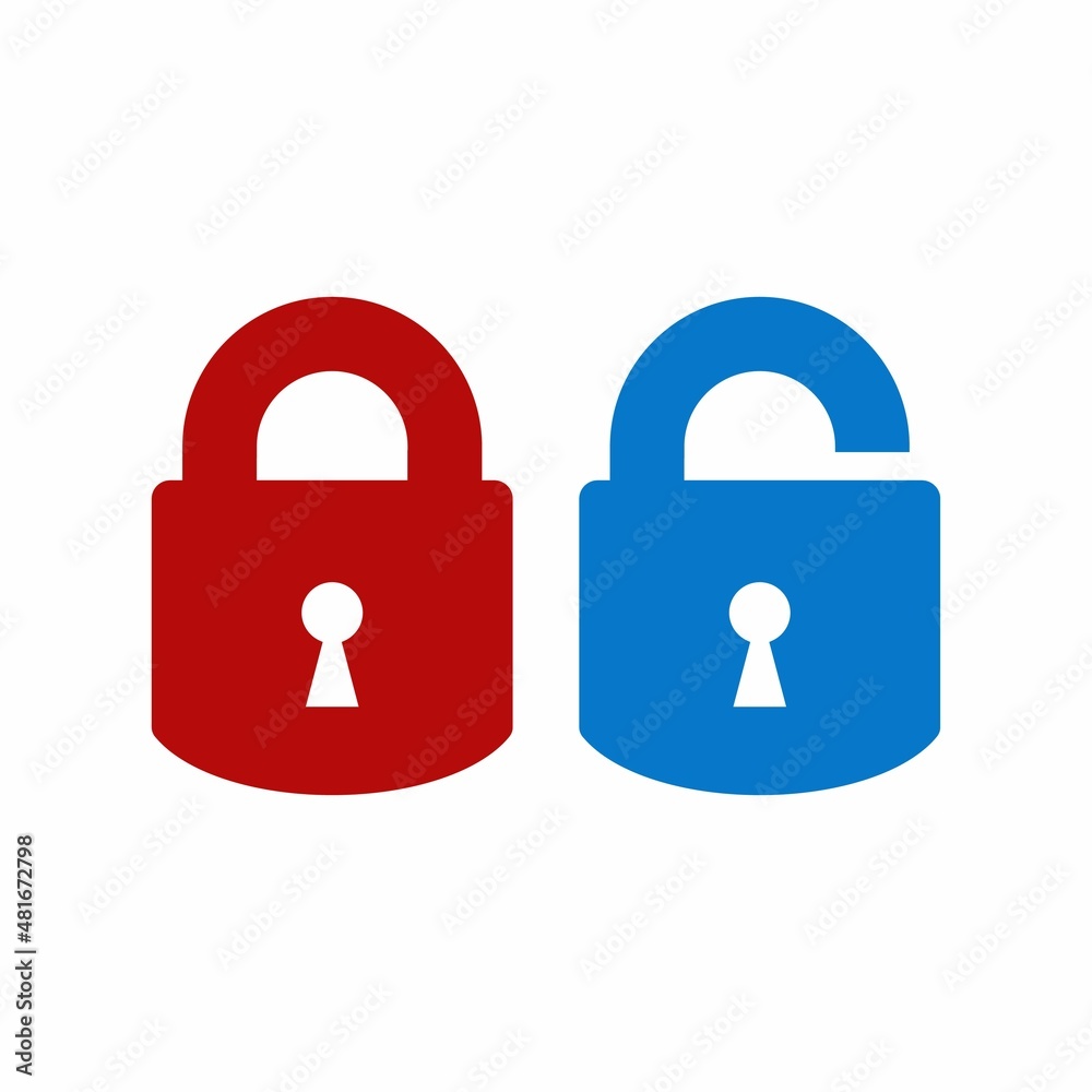 Lock-unlock icon Lock-unlock icon