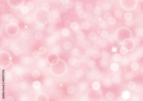 パステルカラー ピンク色のやさしい光