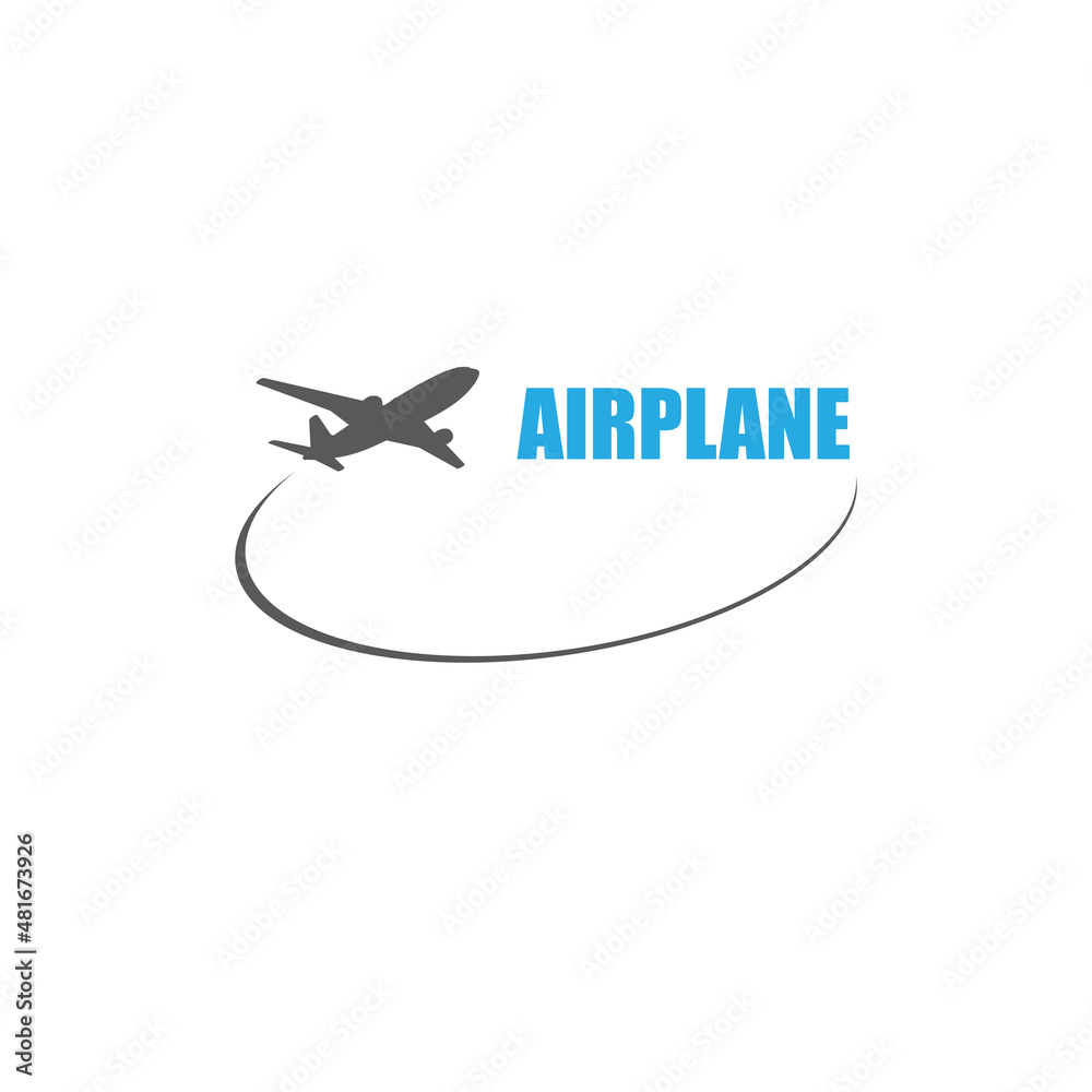 Airplane symbol concept Airplane symbol concept