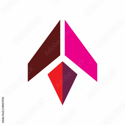 Free Download geometry arrow rocket modern color shape  - GFXLoad
