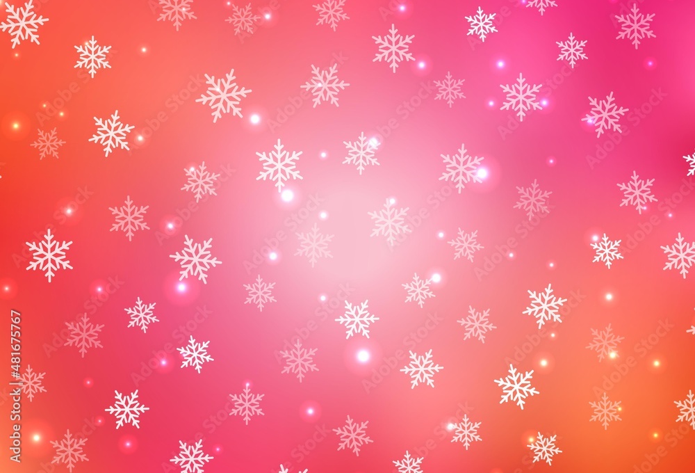 Light Pink, Yellow vector backdrop in holiday style. Light Pink, Yellow vector backdrop in holiday style.
