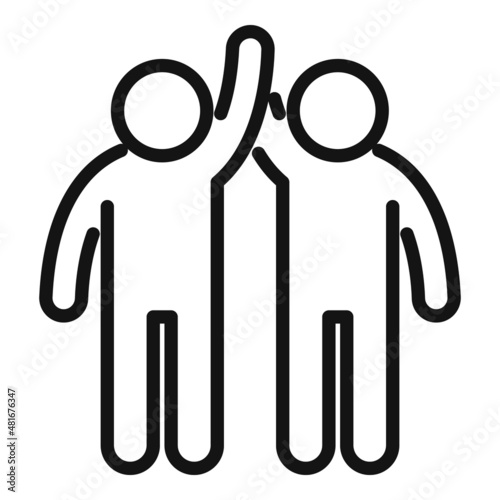 Mentor icon outline vector. Training career