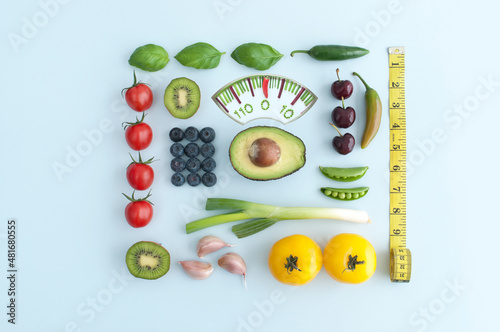 January diet weighing scales