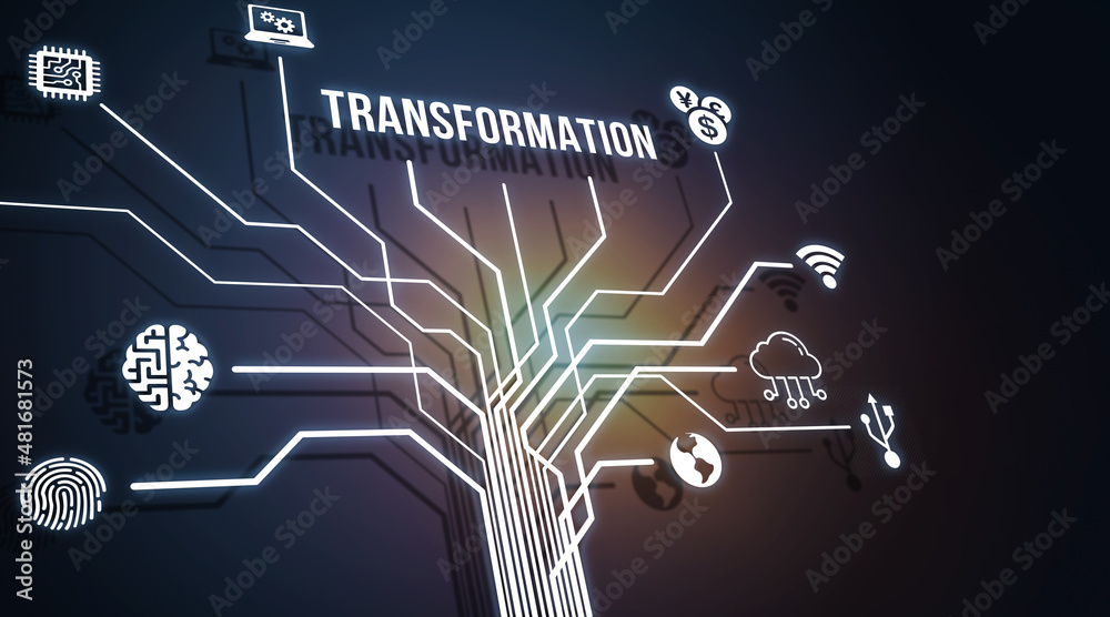 Internet, business, Technology and network concept.Concept of digitization of business processes and modern technology. Digital transformation. 3d illustration. Internet, business, Technology and network concept.Concept of digitization of business processes and modern technology. Digital transformation. 3d illustration.