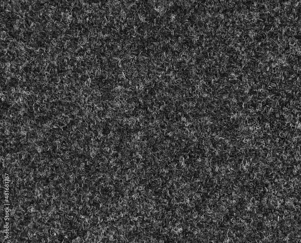 Fototapeta premium Dark gray melange wool fabric with textured background
