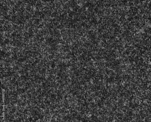 Dark gray melange wool fabric with textured background