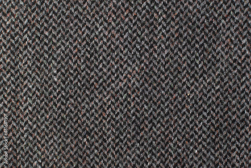 Wallpaper Mural Gray wool fabric with zigzag stripes. Classic herringbone tweed, wool background texture. Coat close-up. Torontodigital.ca