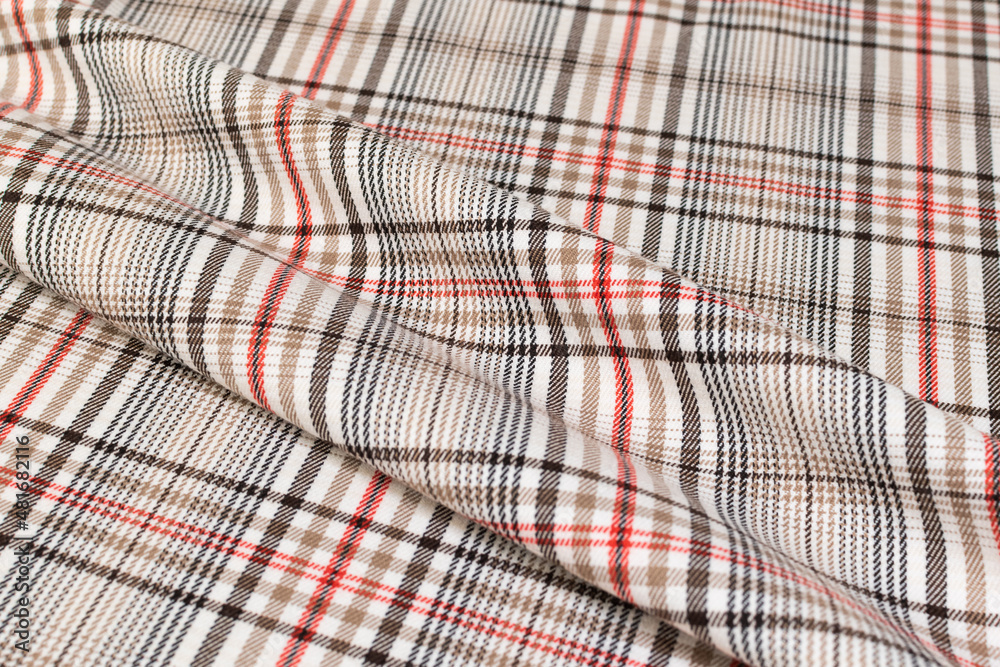 Fabric plaid texture. Cloth background Fabric plaid texture. Cloth background