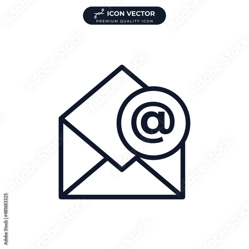 email icon symbol template for graphic and web design collection logo vector illustration