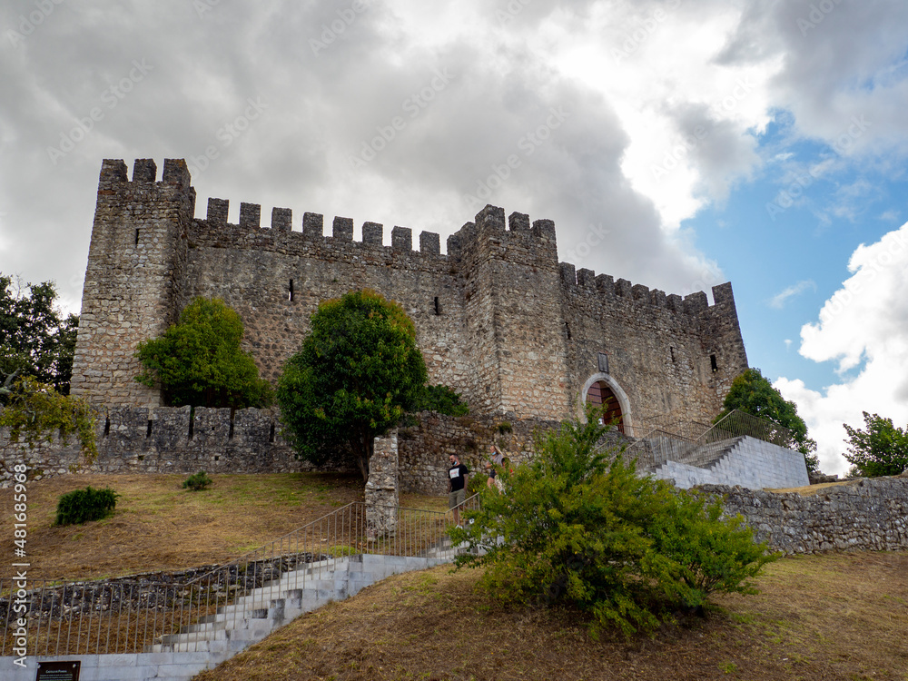 Castle in the medieval castle of Pombal, Portugal. Heritage and history.