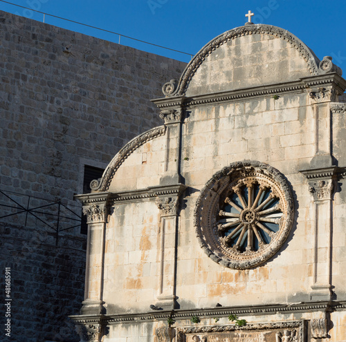 Canvas Print Dubrovnik renaissance votive Church of Saint Saviour located between the Francis