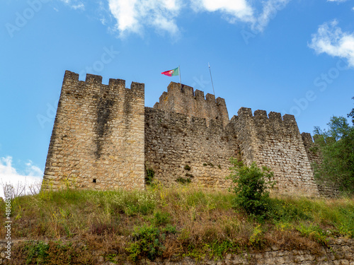 Castle in the medieval castle of Pombal, Portugal. Heritage and history.