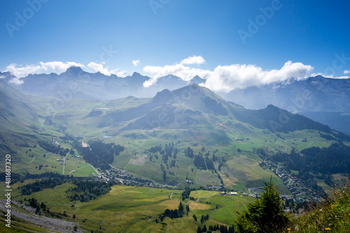 Mountain landscape in The Grand-Bornand, France