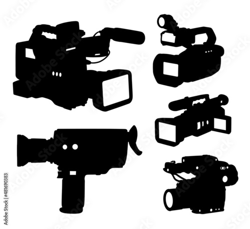 video shooting camera silhouette