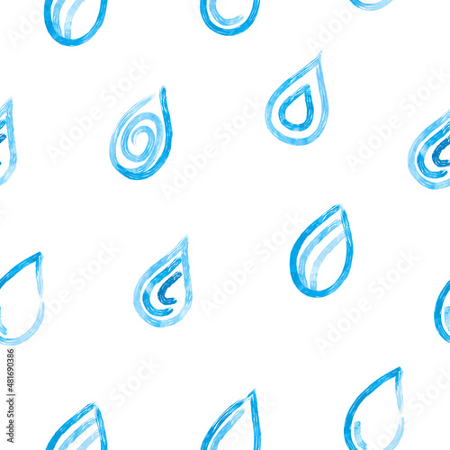 Abstract rain drops seamles...