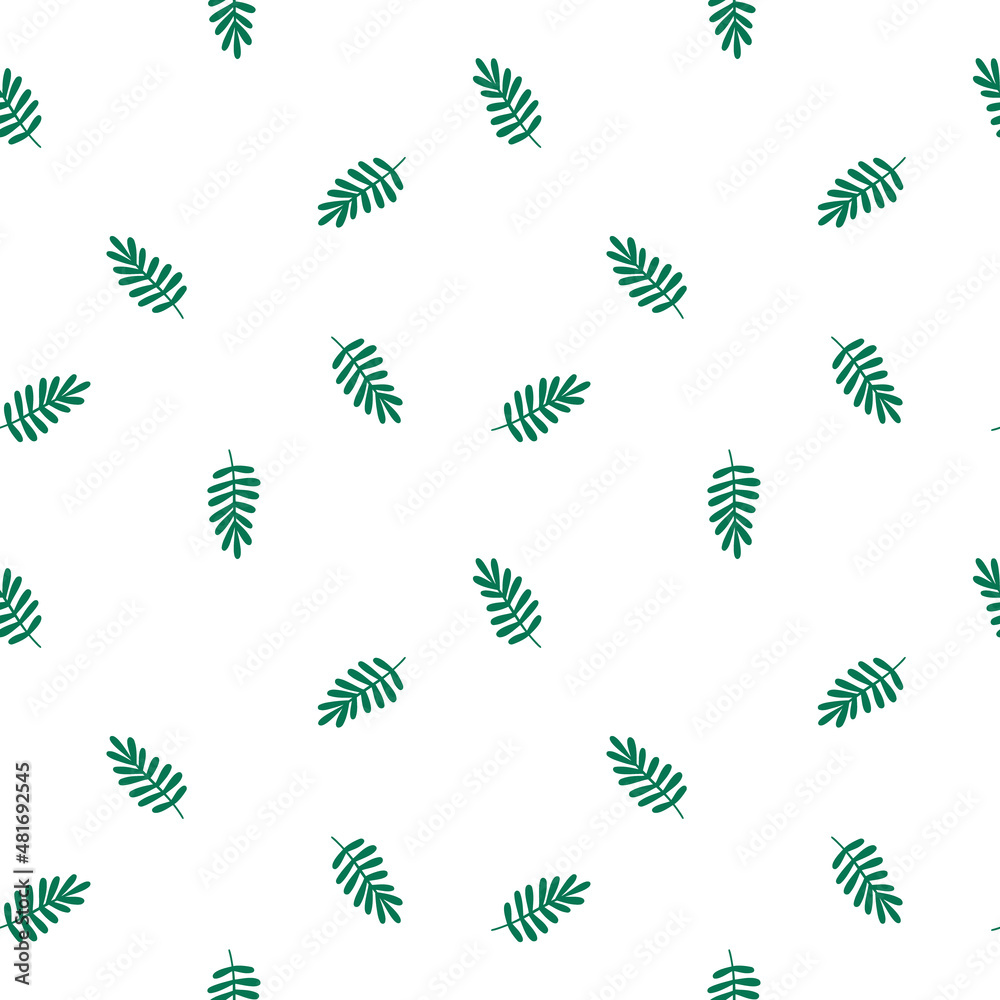Seamless pattern with green twigs. Abstract minimalistic background. Pattern for textiles, wrapping paper. Vector illustration Seamless pattern with green twigs. Abstract minimalistic background. Pattern for textiles, wrapping paper. Vector illustration