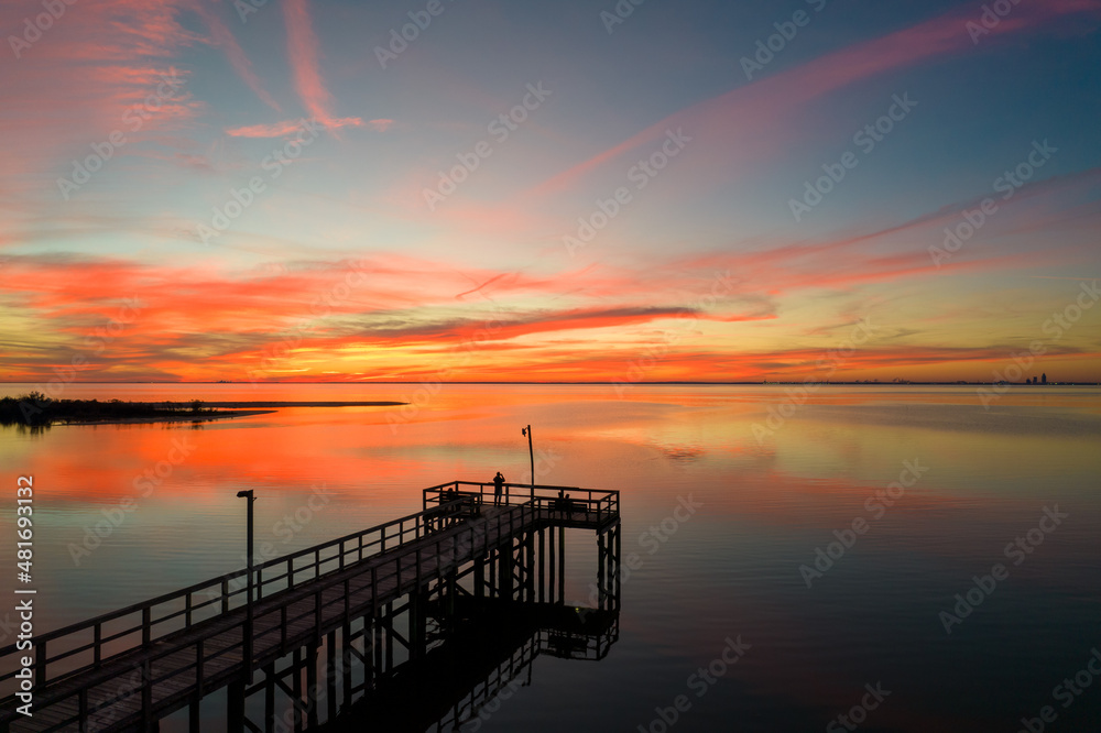 Sunset on Mobile Bay 