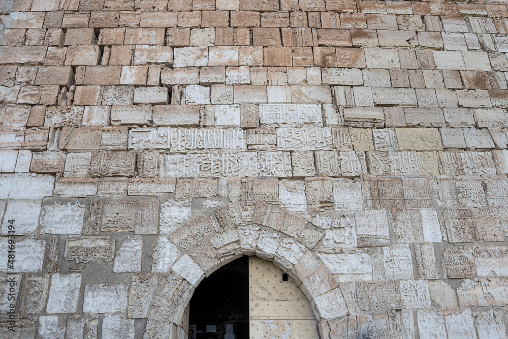 Krak des Chevaliers (Castle of the Knights), Qalaat al Hosn, Syria - obrazy, fototapety, plakaty 