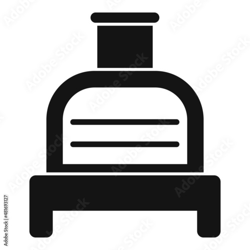 Smokehouse menu icon simple vector. Oven house