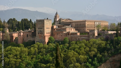 Varias vistas panor  micas de la Alhambra de Granada