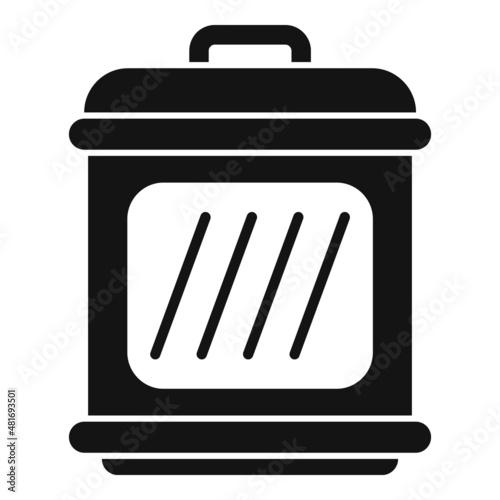 Restaurant smokehouse icon simple vector. Oven house