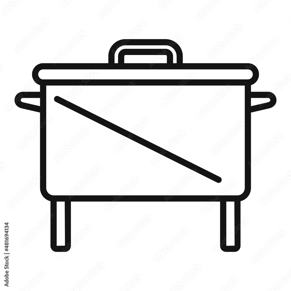 Smokehouse cook icon outline vector. Bbq grill Smokehouse cook icon outline vector. Bbq grill