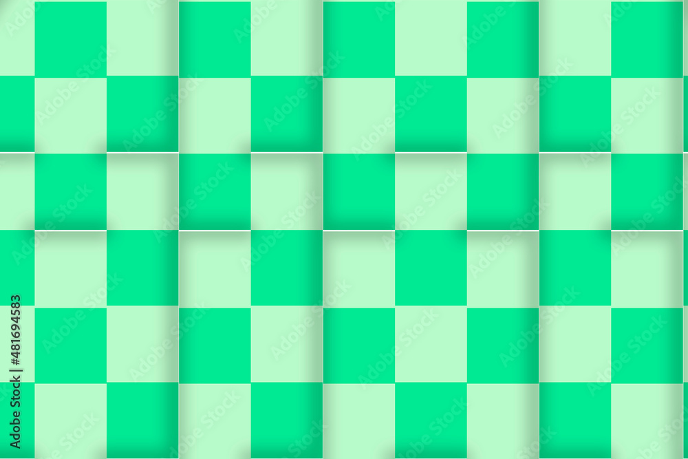 Light green and dark green cells of many colored squares. Light green and dark green cells of many colored squares.