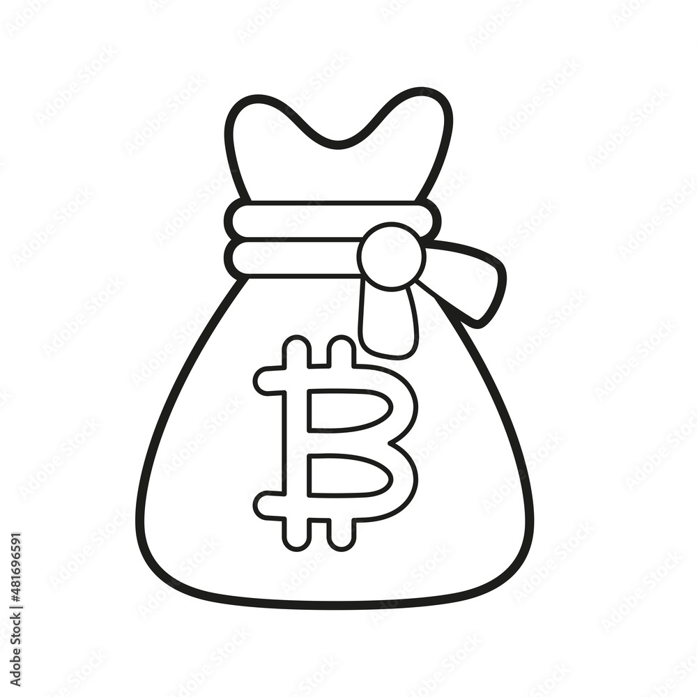 Isolated bitcoin concept Crypto currency Vector illustration Isolated bitcoin concept Crypto currency Vector illustration