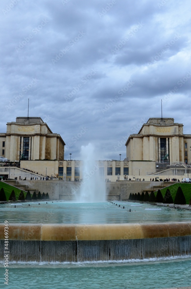 Gardens of the Trocadero in Paris, France